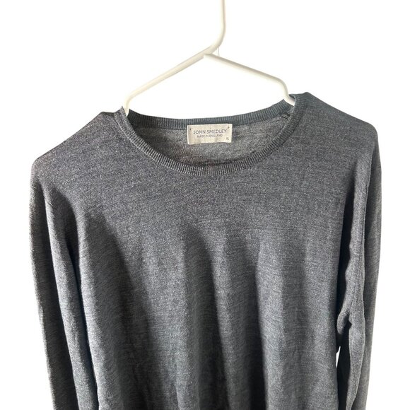 John Smedley Marcus Extra Fine Merino Wool Jumper Men's Size XL Charcoal in EUC! - Picture 3 of 5